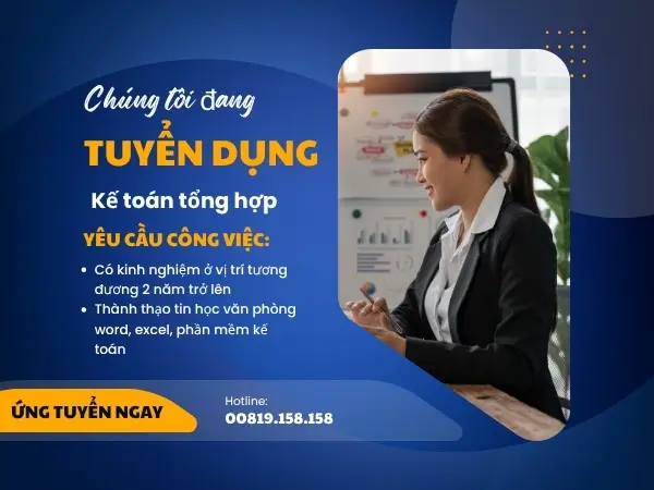 Tuyển dụng nhân viên kế toán tổng hợp